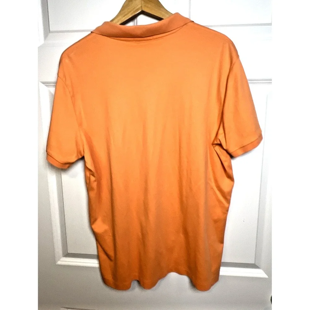 MENS POLO RALPH LAUREN Shirt XL Orange Polo Pima Soft Touch Colored Pony Preppy